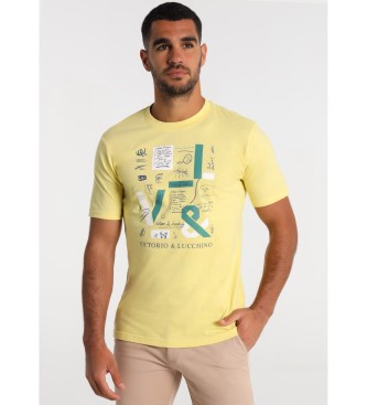 Victorio & Lucchino, V&L T-shirt à manches courtes 125090 Jaune