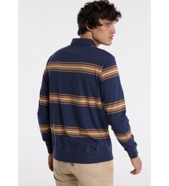Victorio & Lucchino, V&L Polo  manches longues 131670 Navy