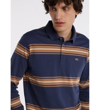 Victorio & Lucchino, V&L Polo  manches longues 131670 Navy