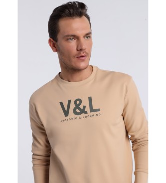 Victorio & Lucchino, V&L Sweatshirt 132436 Beige