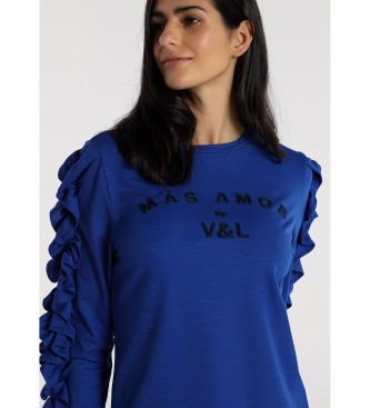 Victorio & Lucchino, V&L Camisa de manga comprida 131598 Azul