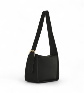 Valentino Black logo messenger bag