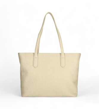 Valentino Pansy Shopper beige bag