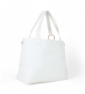 Valentino Peonies white shopper bag