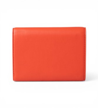Valentino Orange logo coin purse