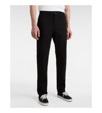 Vans Authentieke zwarte getailleerde chino broek zwart