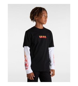 Vans T-shirt Flame Thrower Twofer czarny