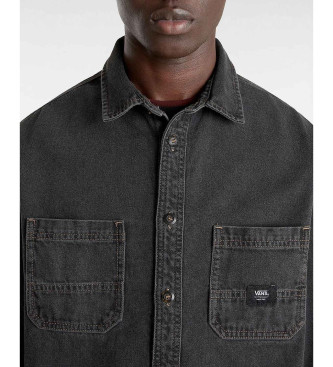 Vans Camicia in tessuto denim a maniche lunghe Stevens nero