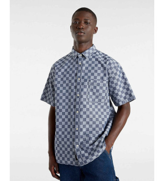 Vans Camicia in tessuto blu a scacchiera Wade