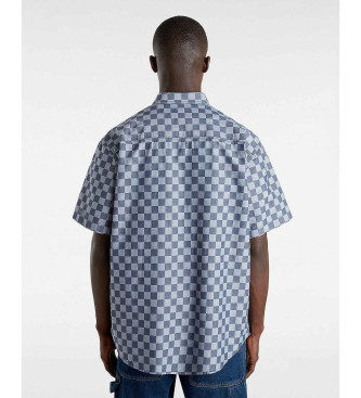 Vans Camicia in tessuto blu a scacchiera Wade