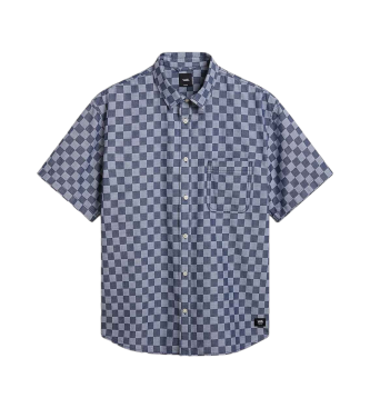 Vans Camicia in tessuto blu a scacchiera Wade