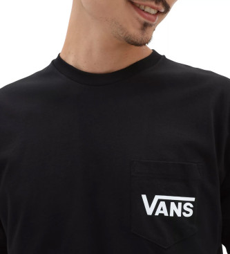Vans T-shirt w klasycznym stylu, czarny