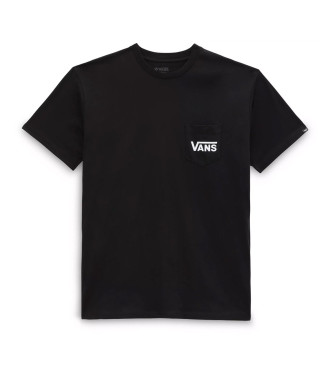 Vans T-shirt w klasycznym stylu, czarny