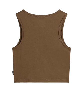 Vans Must-have short sleeveless T-shirt in brown slim fit design