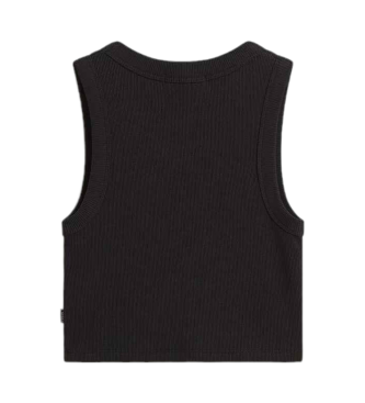 Vans Drew rmelloses geripptes Tank-Top schwarz  