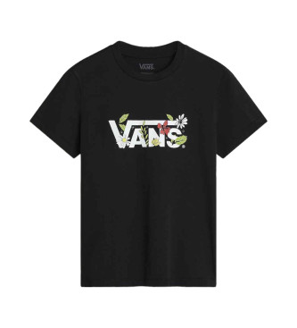 Vans T-shirt Foliage Crew preta