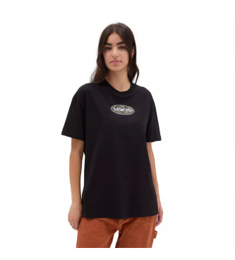 Vans Oval Bloom T-shirt med verdimensionerad skrm svart