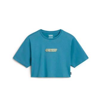 Vans T-shirt Retro V Crew Crop II azul