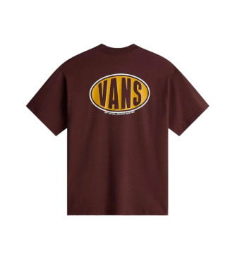 Vans T-shirt Ss em spray castanha