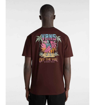 Vans T-shirt classique Palm Cheers marron