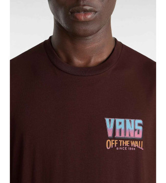 Vans T-shirt classique Palm Cheers marron