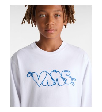 Vans T-shirt bianca a maniche lunghe con cappuccio