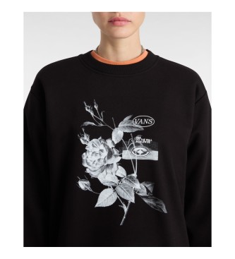 Vans Damask sweatshirt med rund hals, sort