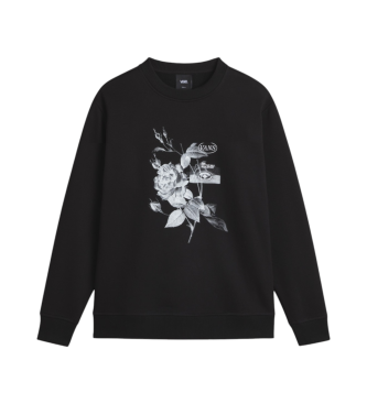 Vans Damask sweatshirt med rund hals, sort