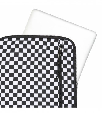 Vans Pochette matelasse pour ordinateur portable blanc, noir