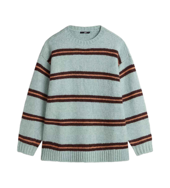 Vans Suzie Stripe crew neck jumper blue