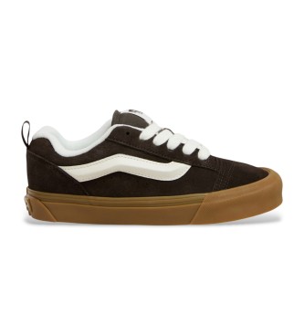 Vans Knu Skool temno rjave usnjene športne copate