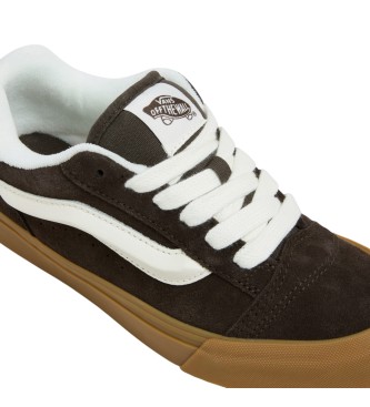 Vans Knu Skool temno rjave usnjene športne copate