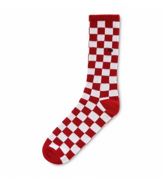 Vans Checkerboard High Socks red