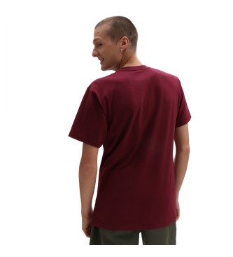 Vans T-shirt maroon chest logo