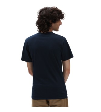 Vans T-shirt blu scuro con logo sul petto