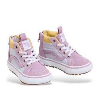 Vans Sneakers MTE Sk8-Hi con cerniera lilla, bianche