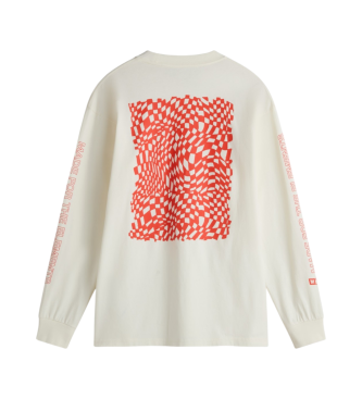 Vans Long-sleeved T-shirt with warp check and white MTE logo