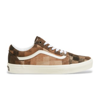 Vans Old Skool brown leather trainers