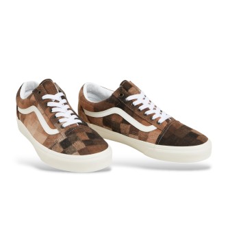 Vans Old Skool brown leather trainers