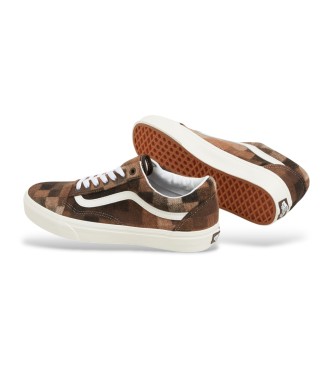 Vans Old Skool brown leather trainers