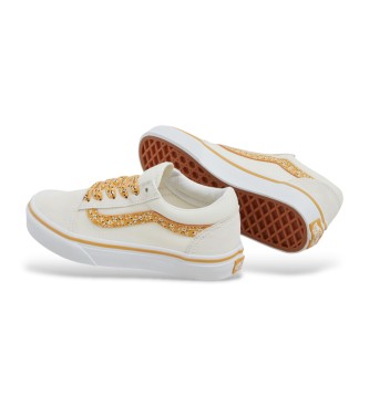 Vans Baskets Old Skool en cuir beige