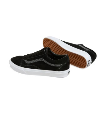 Vans Baskets en cuir Old Skool noires