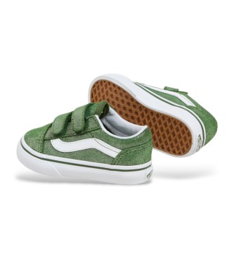 Vans Old Skool V grna sneakers i lder