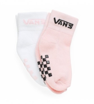 Vans Pack 2 Pair of Baby Drop V Classic Socks white, pink