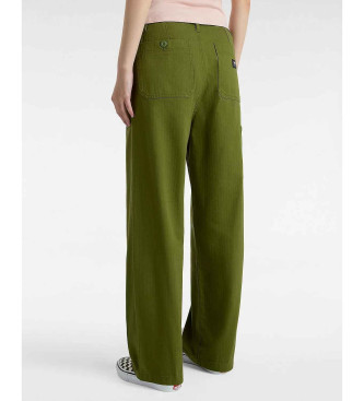 Vans Loose fitting carpenter's trousers Union green