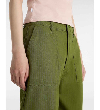 Vans Loose fitting carpenter's trousers Union green