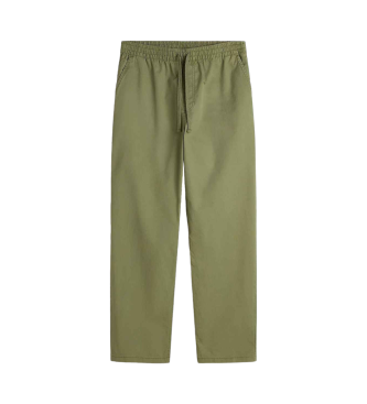 Vans Locker sitzende, im Schritt fallende Range Tapered Hose mit grnem Gummibund