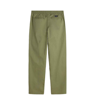 Vans Loszittende broek met vallend kruis Range Taps toelopende broek met groene elastische tailleband