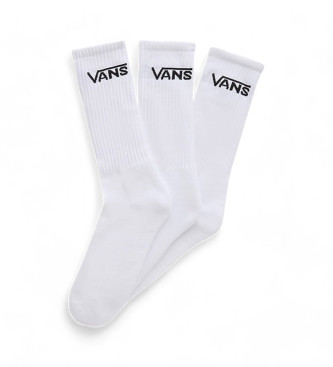 Vans St med tre Classic Crew-strmper, hvide