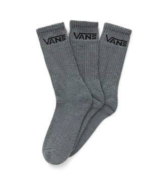 Vans Set di tre calzini Classic Crew grigi